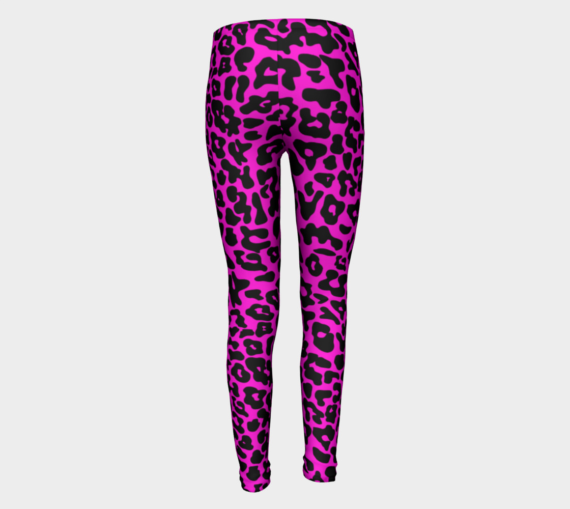 Kids Leopard Leggings Pink preview #5