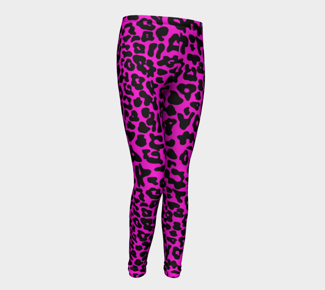 Kids Leopard Leggings Pink preview #1