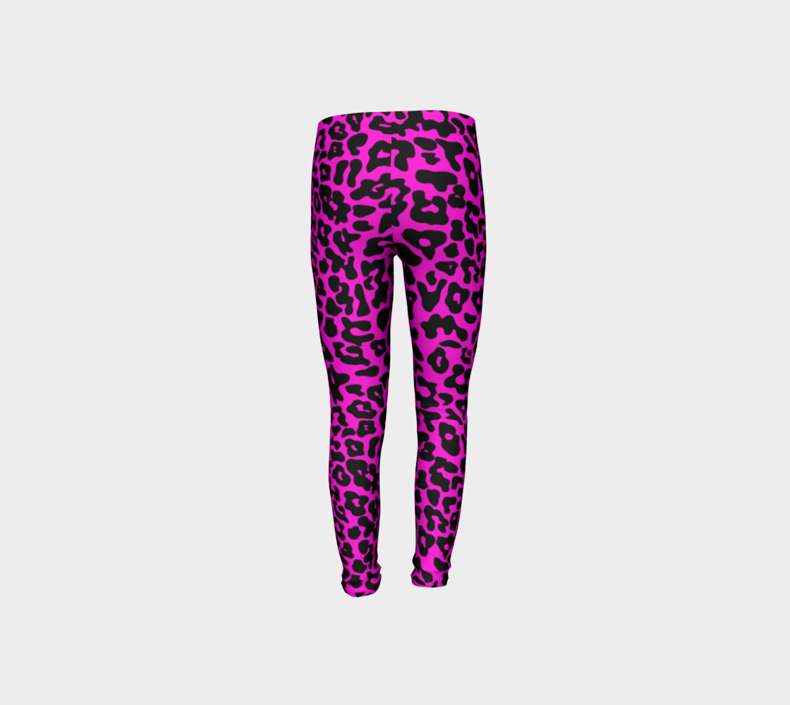 Kids Leopard Leggings Pink preview #8