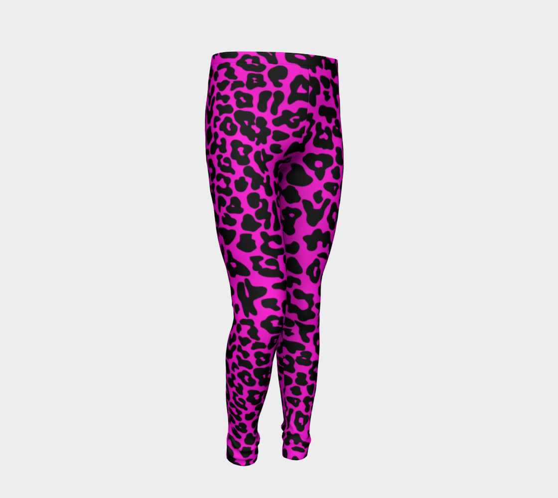 Kids Leopard Leggings Pink preview #2