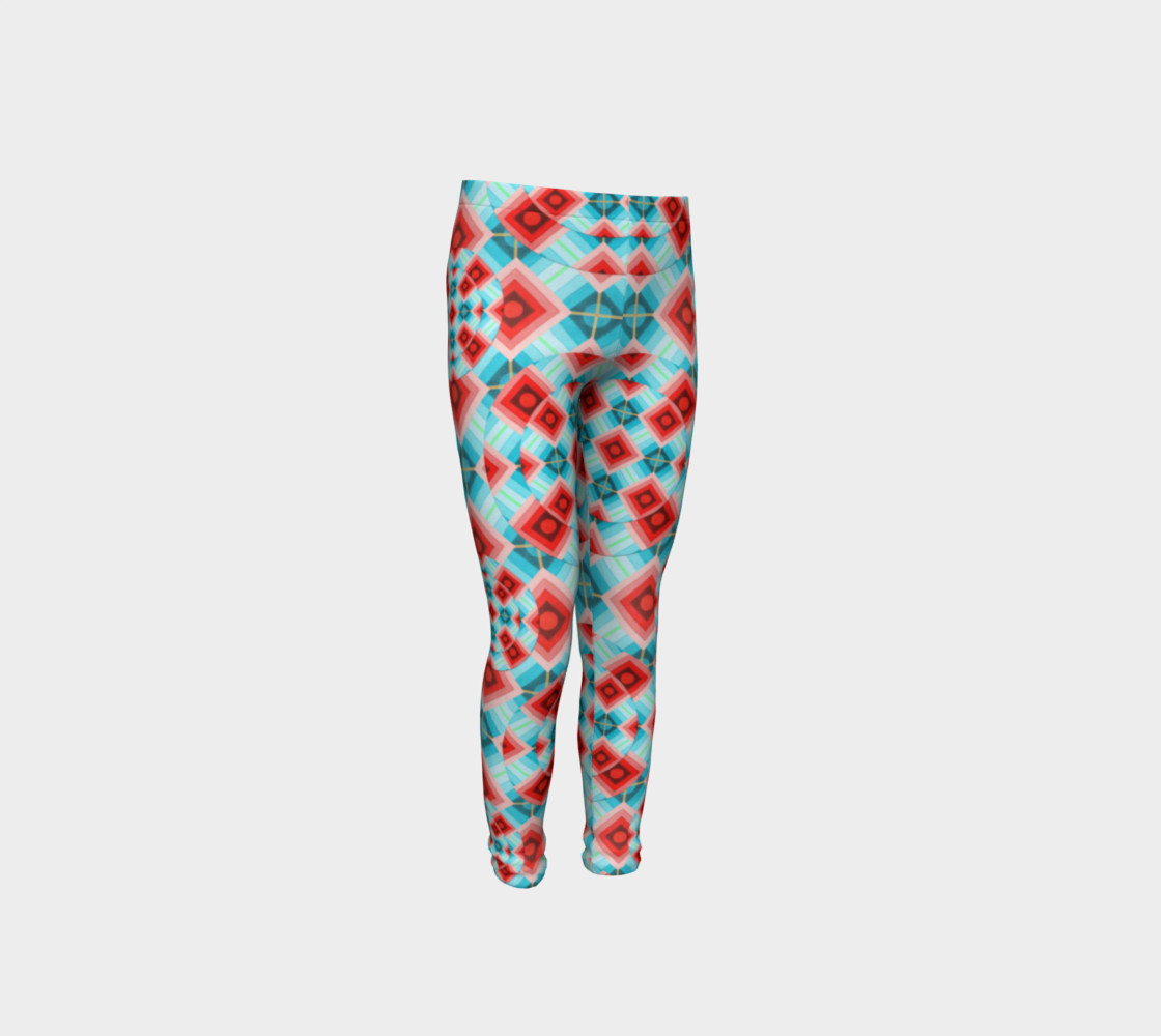 Aperçu de Groovy Chintz Youth Leggings small print #4