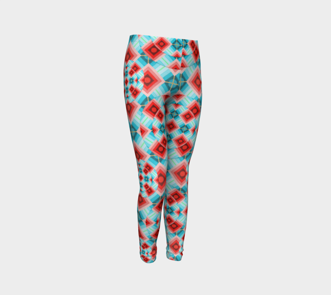 Aperçu de Groovy Chintz Youth Leggings small print #3