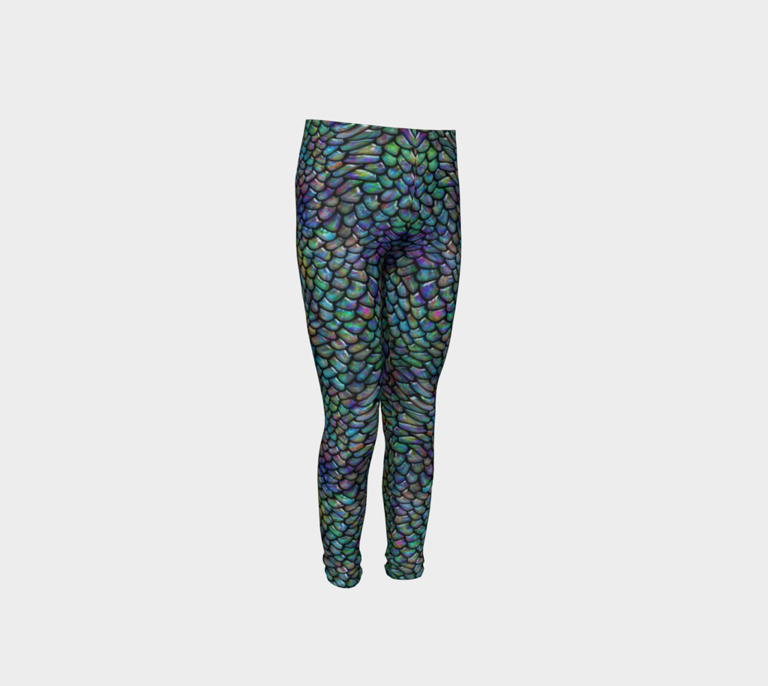 Water Dragon Youth Leggings preview #4
