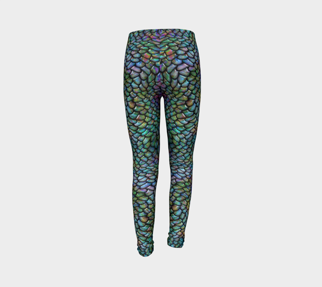 Water Dragon Youth Leggings preview #7