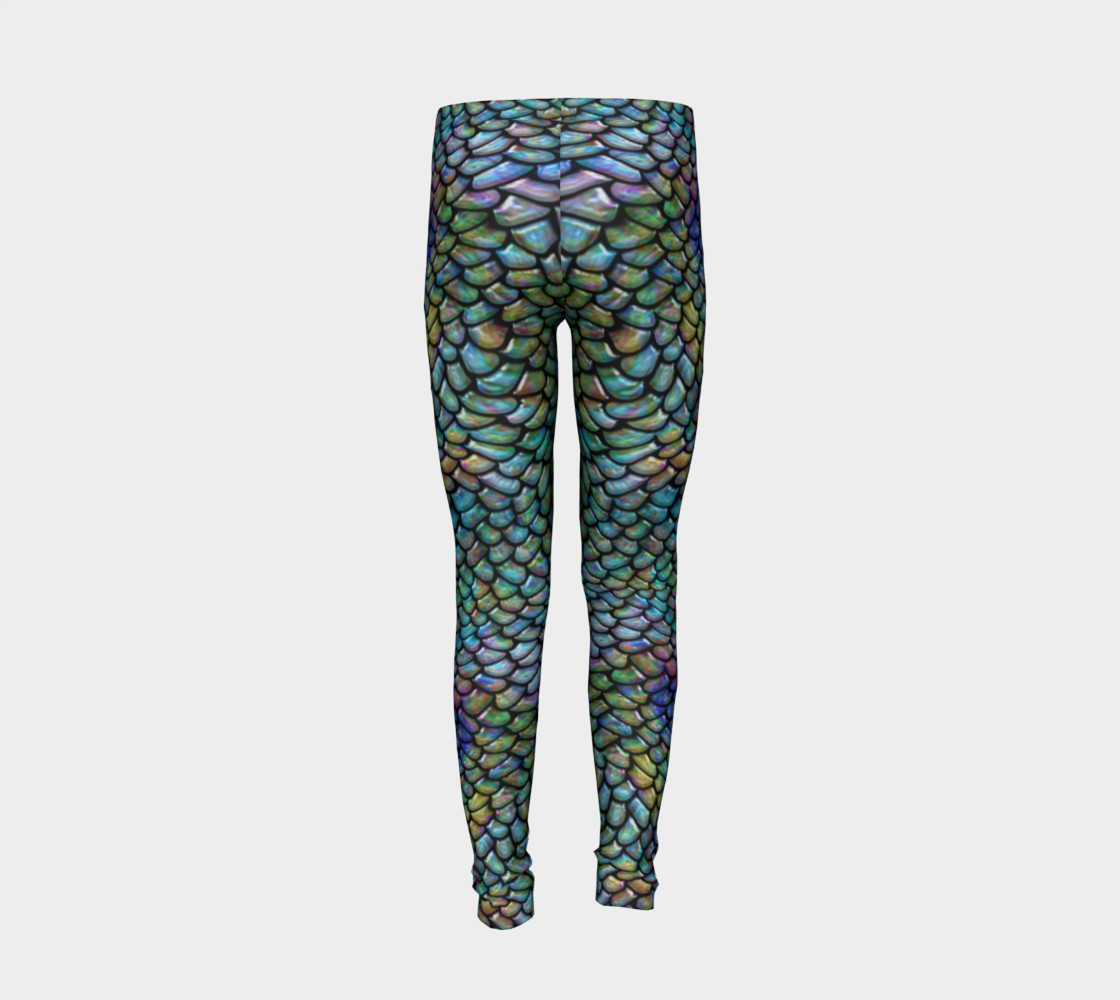 Water Dragon Youth Leggings preview #6