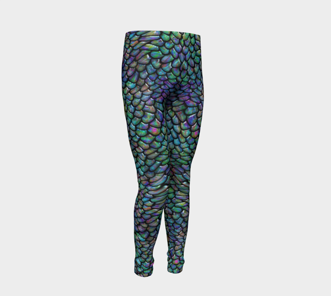 Water Dragon Youth Leggings preview #2
