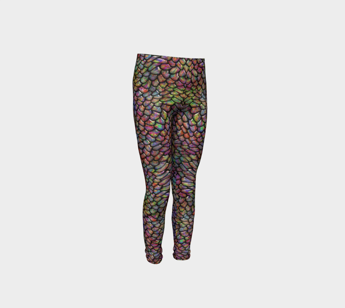 Fire Dragon Youth Leggings 3D preview