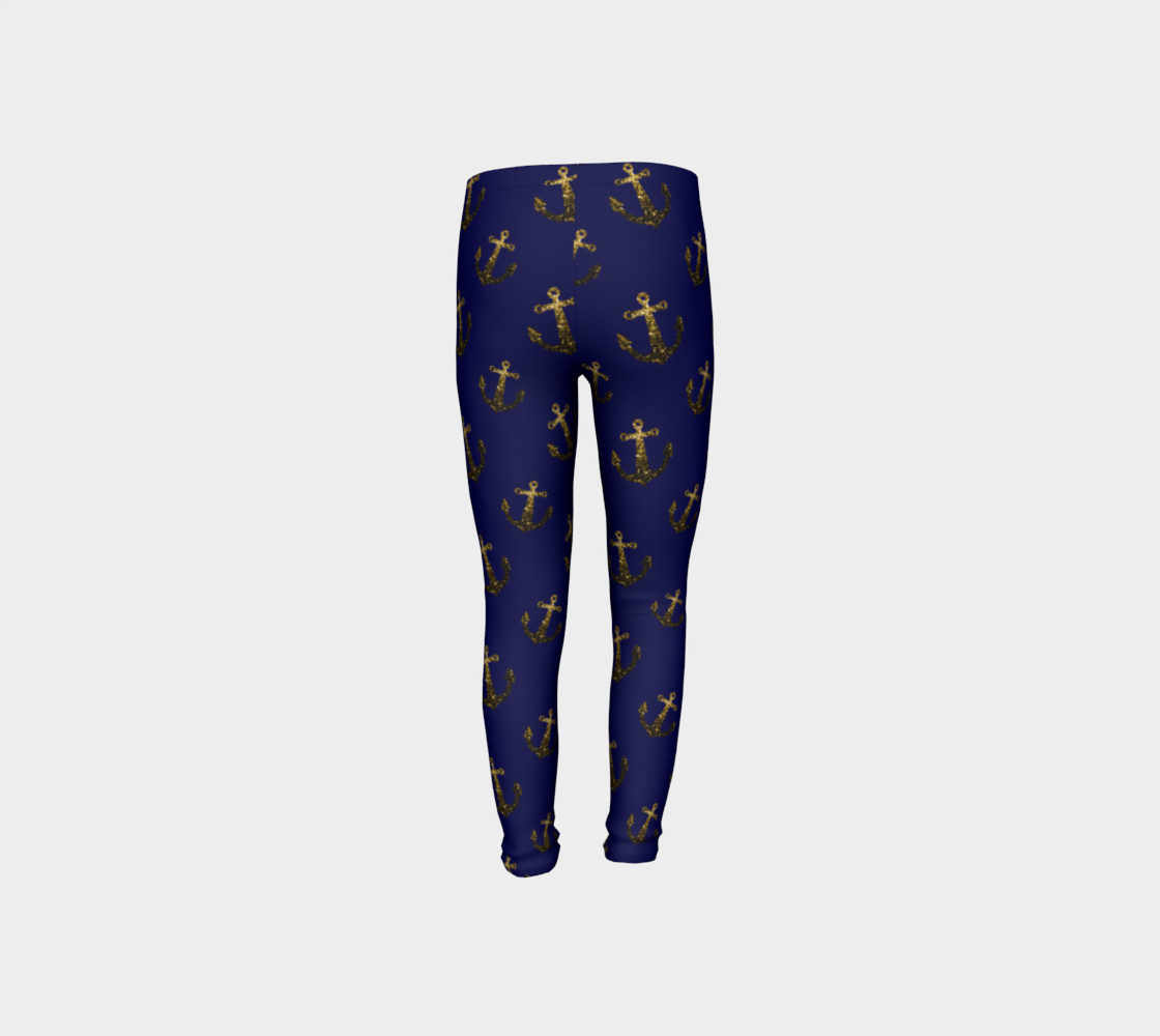 navy and gold leggings