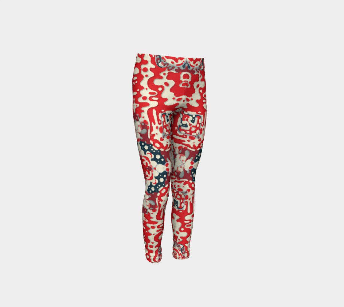 Aperçu de Red Bandana Girls Leggings #4