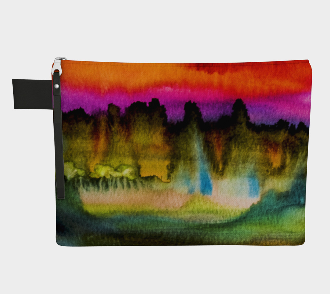 Dramatic Watercolor Zipper Case preview #1