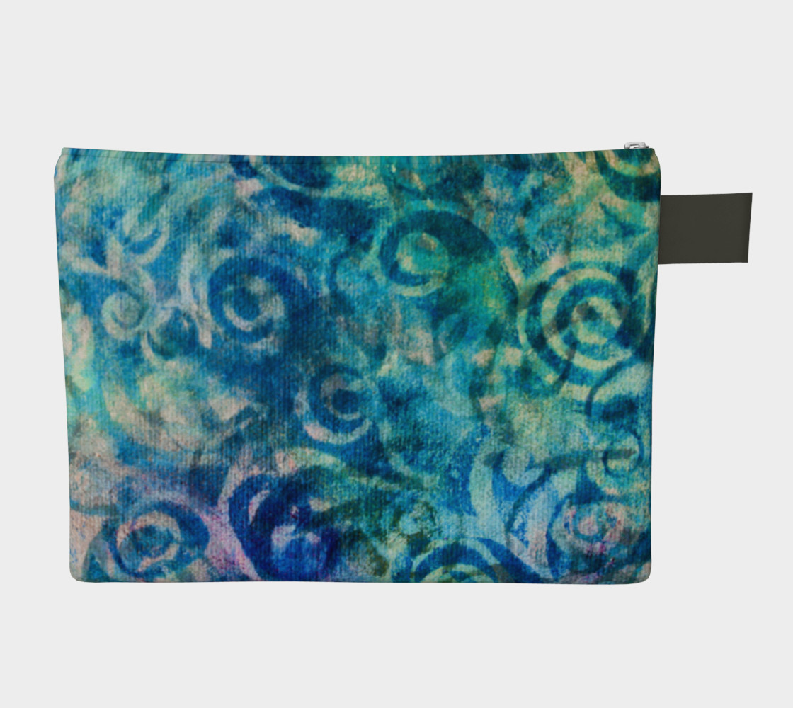 Blue Swirl Zipper CarryAll preview #2