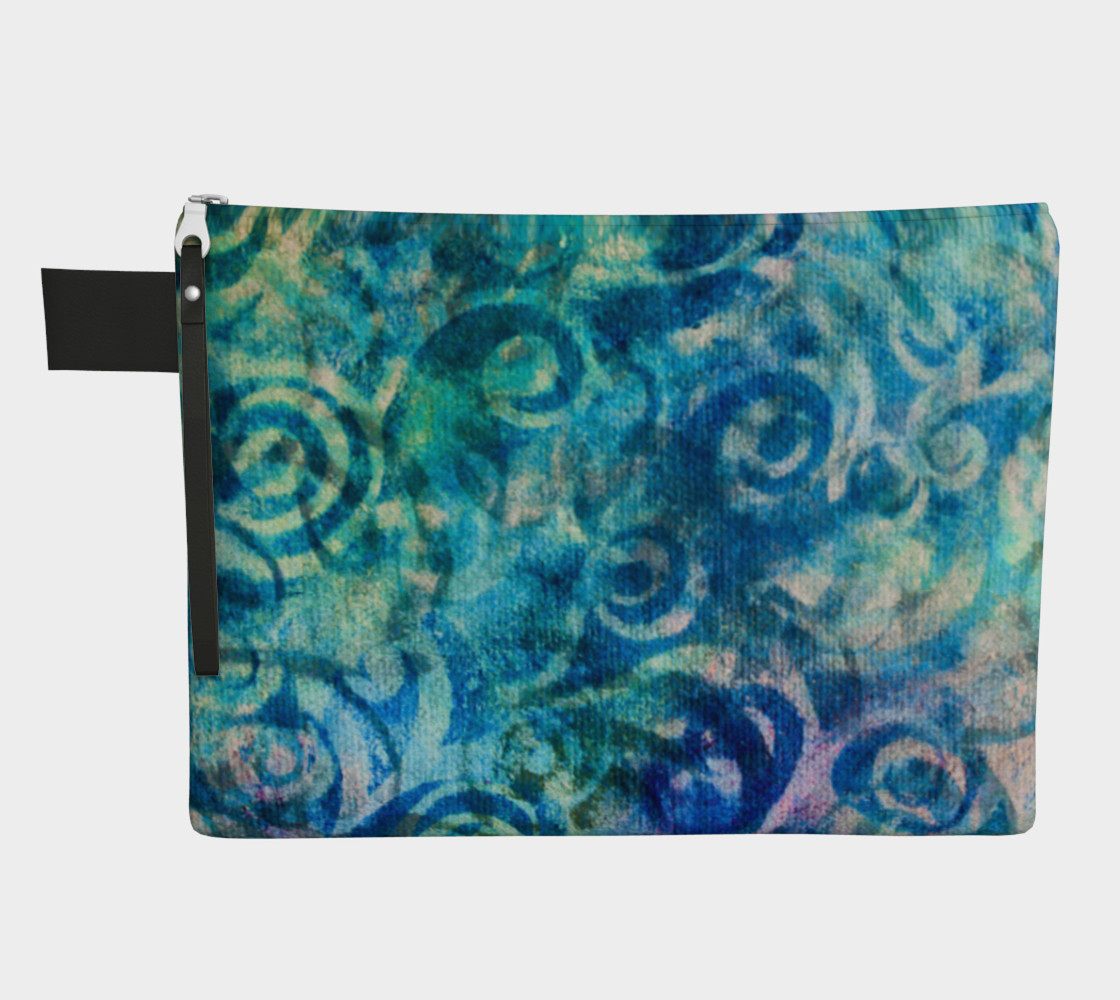 Blue Swirl Zipper CarryAll preview #1