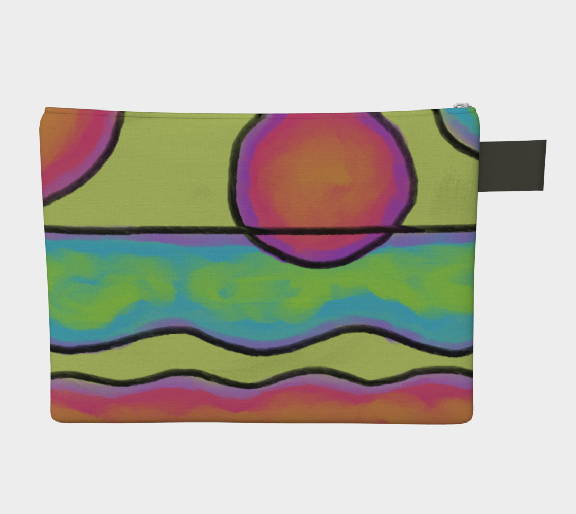 Aperçu de Colorful Abstract Art Clutch Bag #2