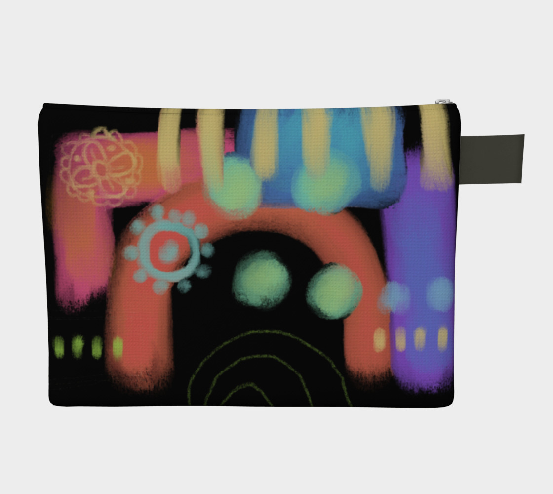 Funky Abstract Art Clutch Bag preview #2