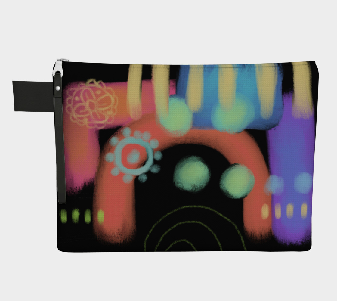 Funky Abstract Art Clutch Bag preview #1
