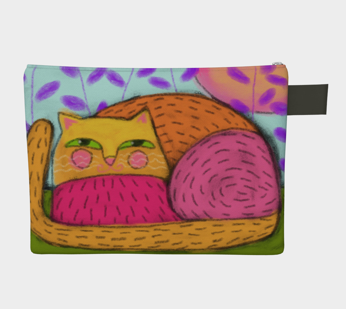 Abstract Cat Clutch Bag preview #2