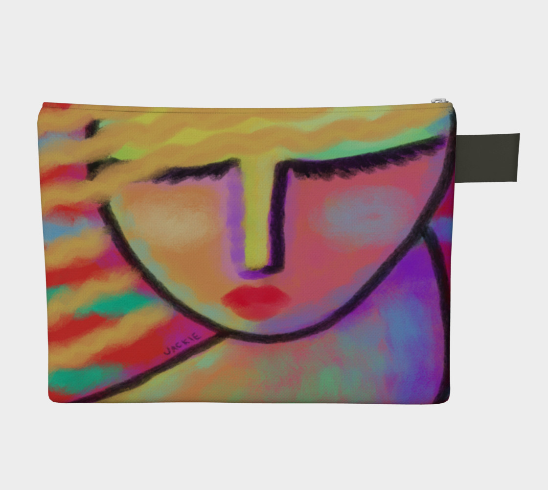 Aperçu de Colorful Abstract Art Clutch Bag #2