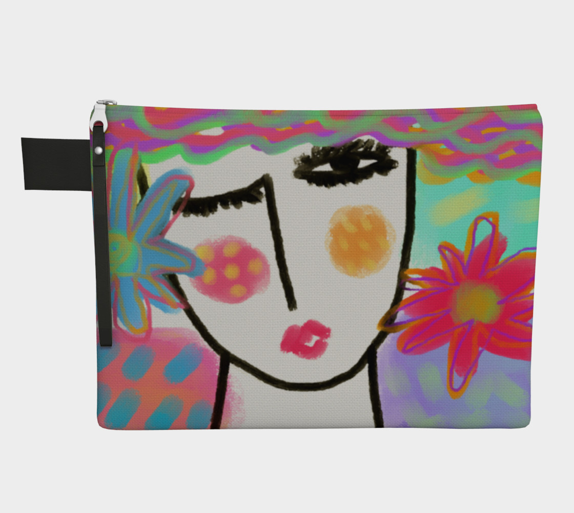 Aperçu de Summer Abstract Art Clutch Bag #1