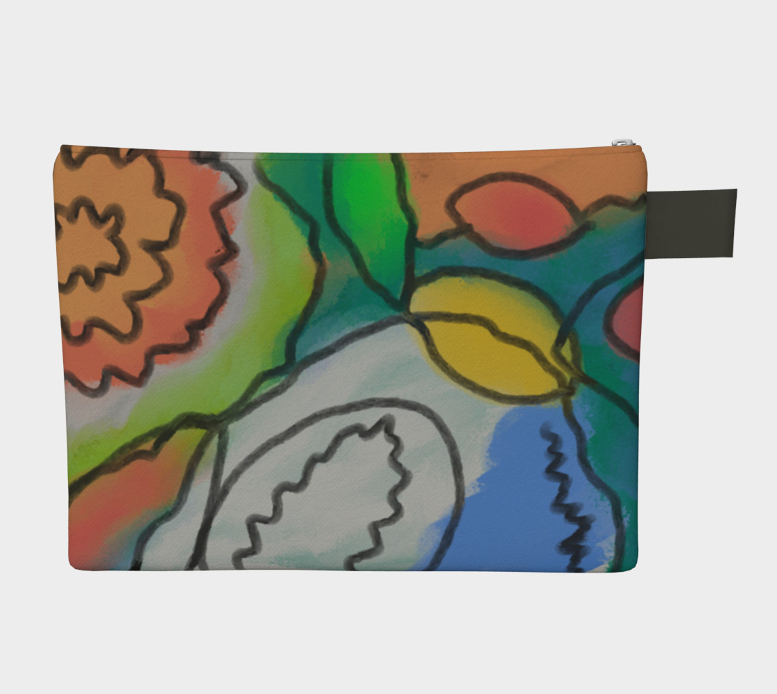 Aperçu de Colorful Abstract Art Clutch Bag #2