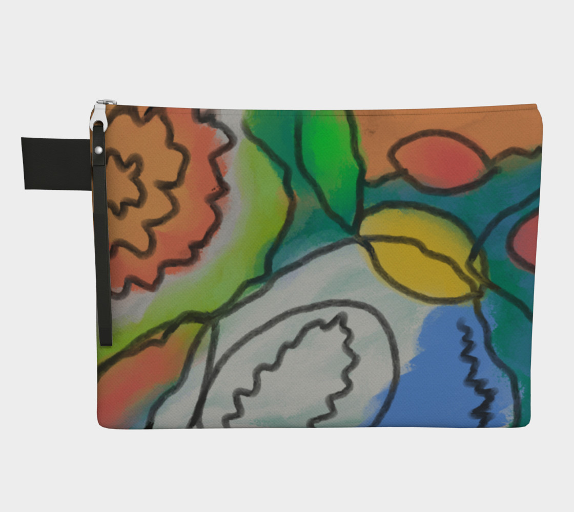 Aperçu de Colorful Abstract Art Clutch Bag #1
