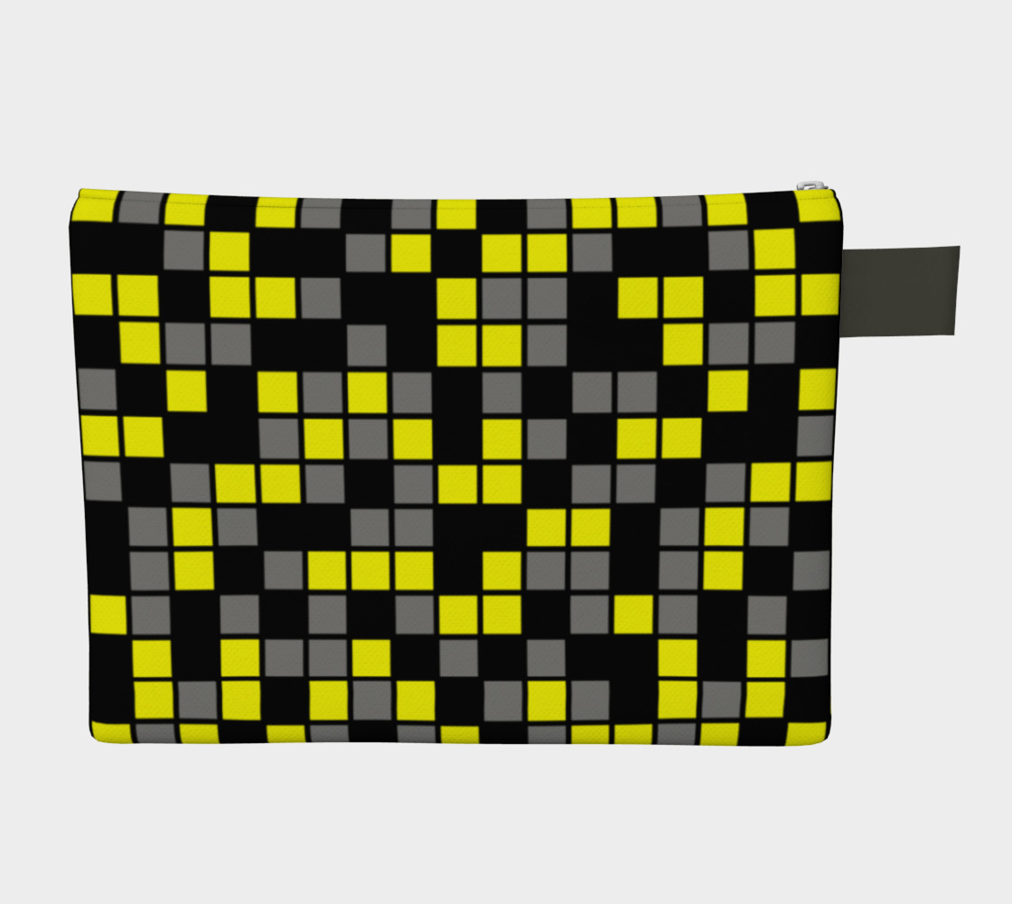 Aperçu de Yellow, Black, and Medium Grey Random Mosaic Squares #2