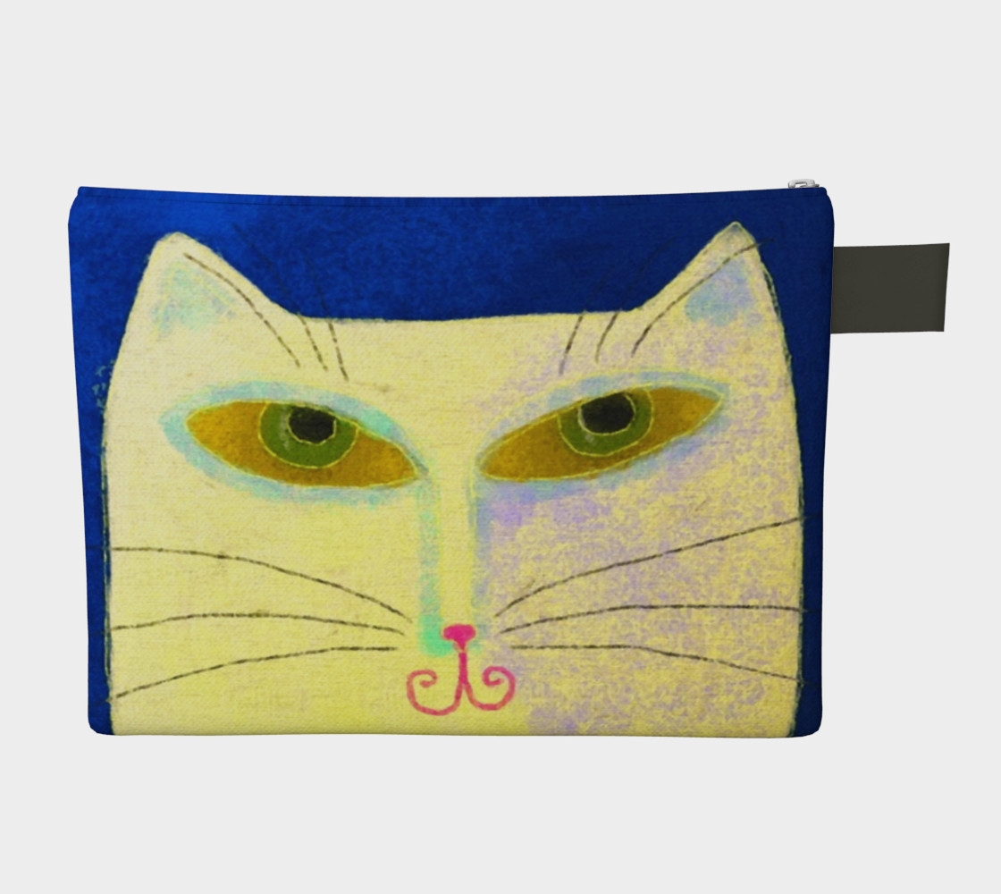 Yellow Cat Abstract Art Clutch Bag preview #2