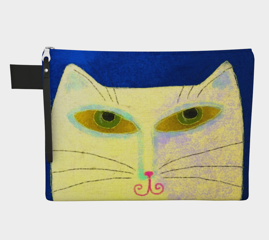 Yellow Cat Abstract Art Clutch Bag preview #1