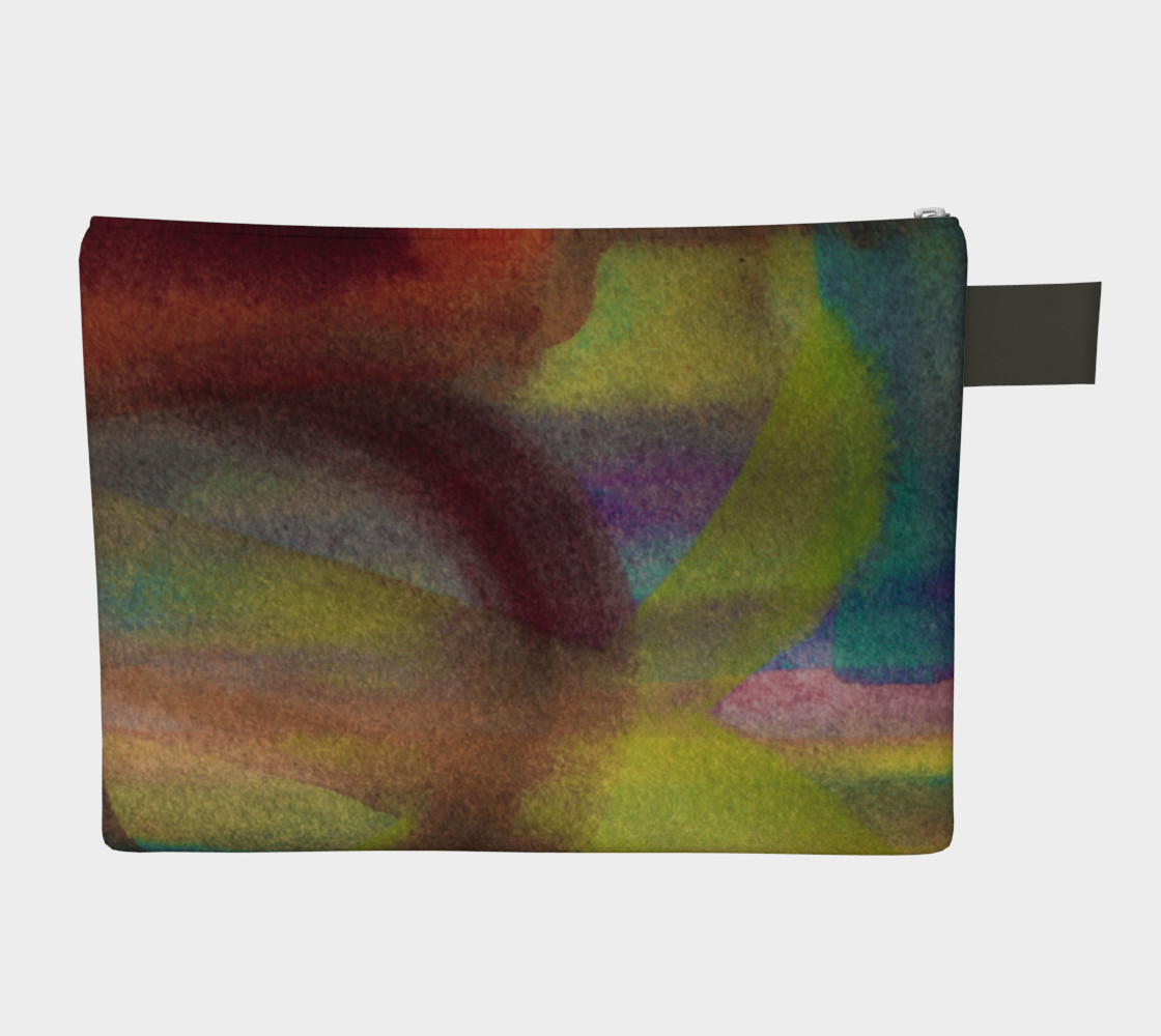 Watercolor Zipper Carry All preview #2