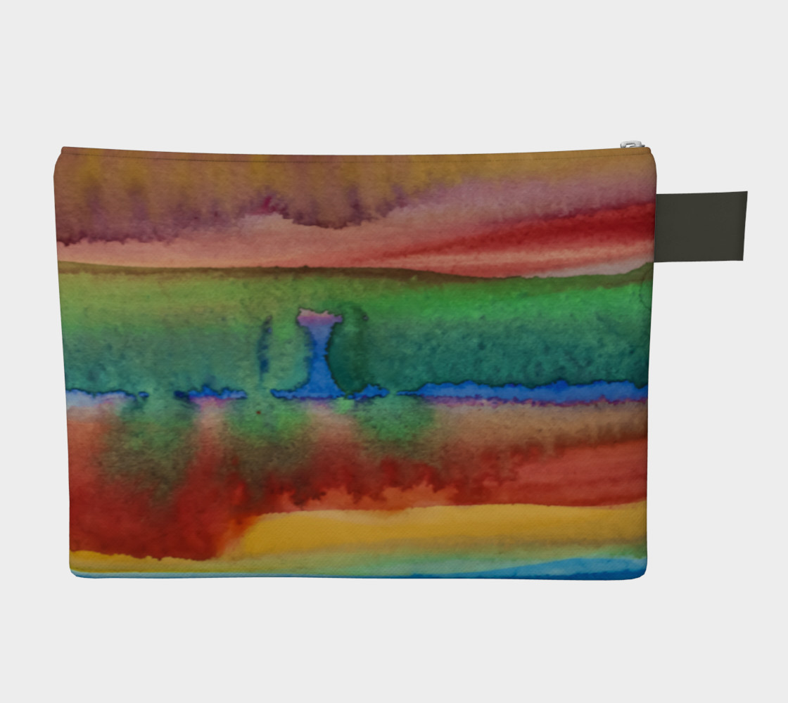 Desert Watercolor Zipper Carry All preview #2