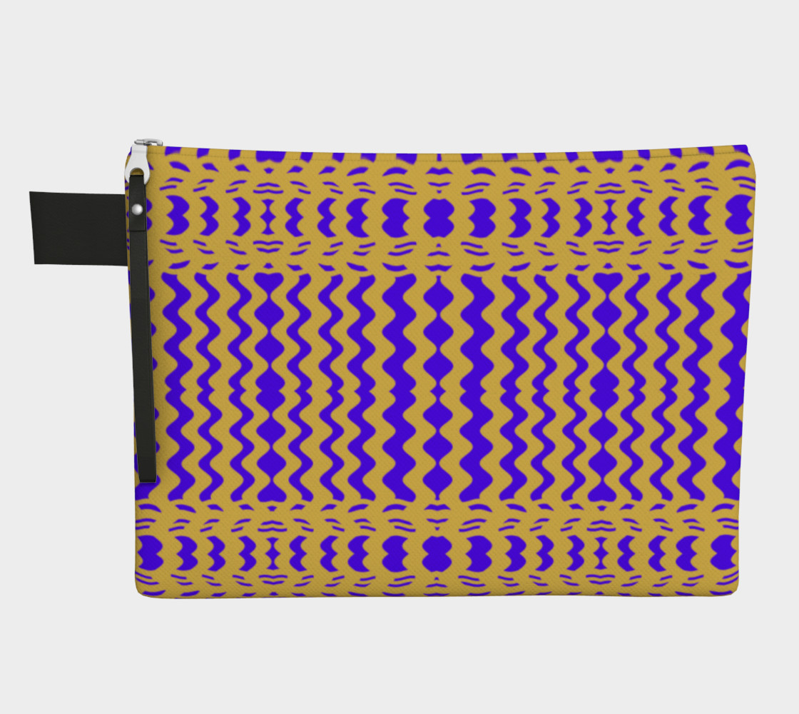 Aperçu de Bright Colorful Purple Yellow Wavy Lines #1