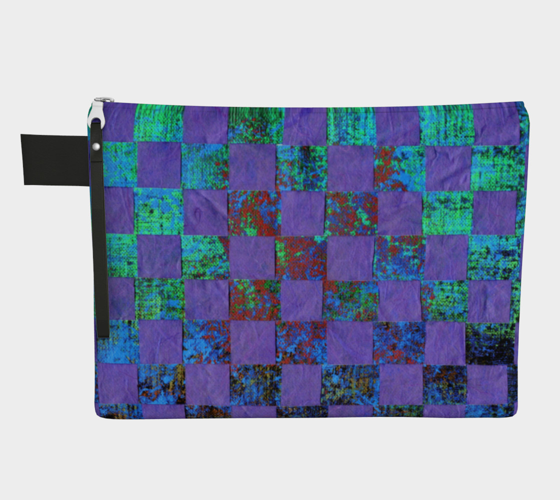 Purple Paper Weaving Zipper Carry-All thumbnail #2