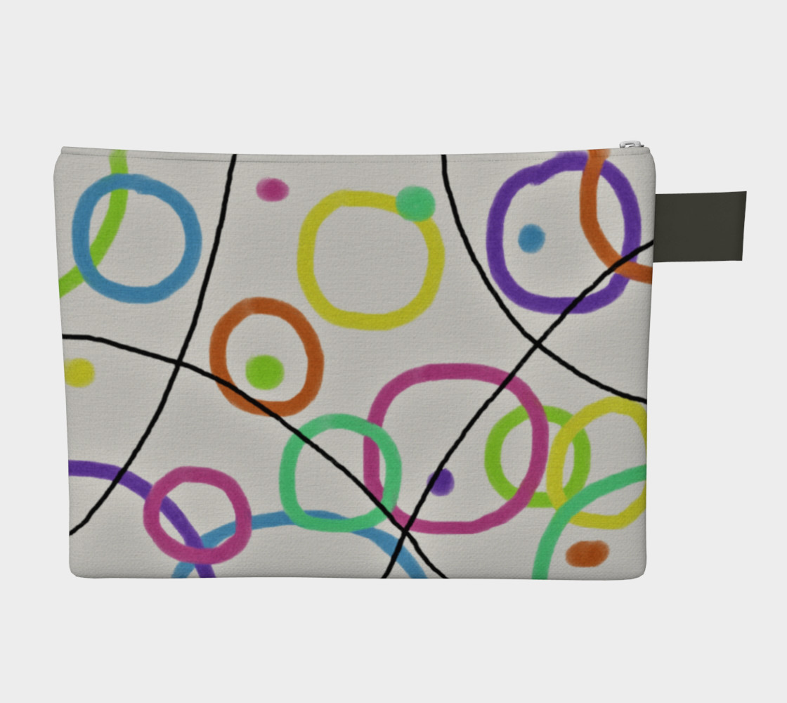 Aperçu de Funky Abstract Art Clutch Bag #2