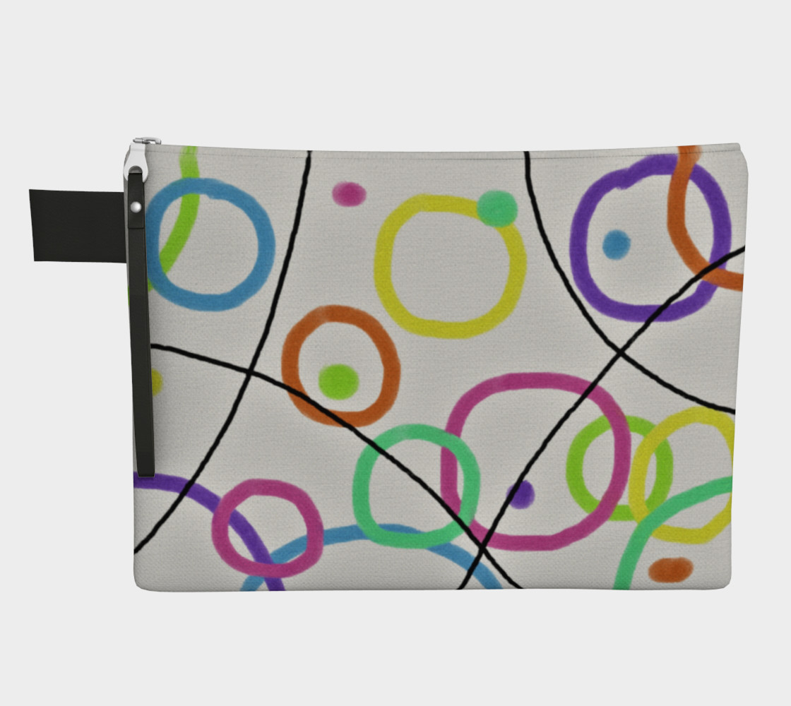Aperçu de Funky Abstract Art Clutch Bag #1