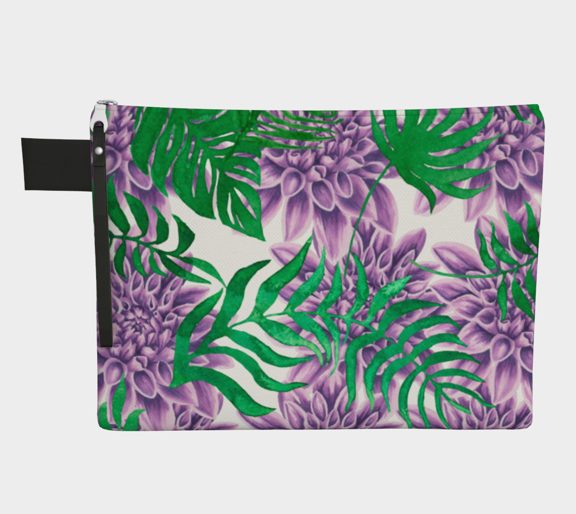 fern and purple flowers 3D preview