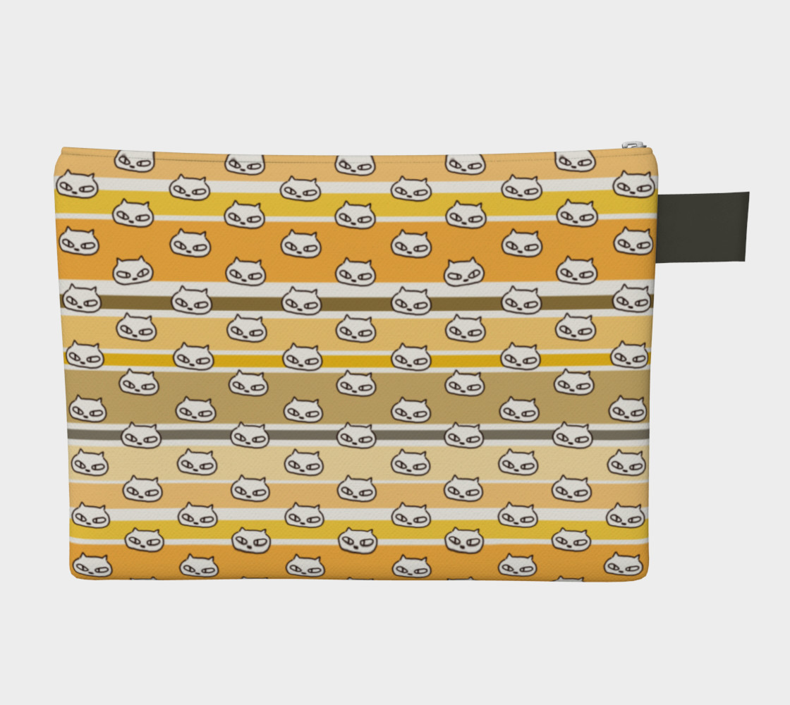 Aperçu de kitty with an attitude - Barcode Stripes Yellow #2