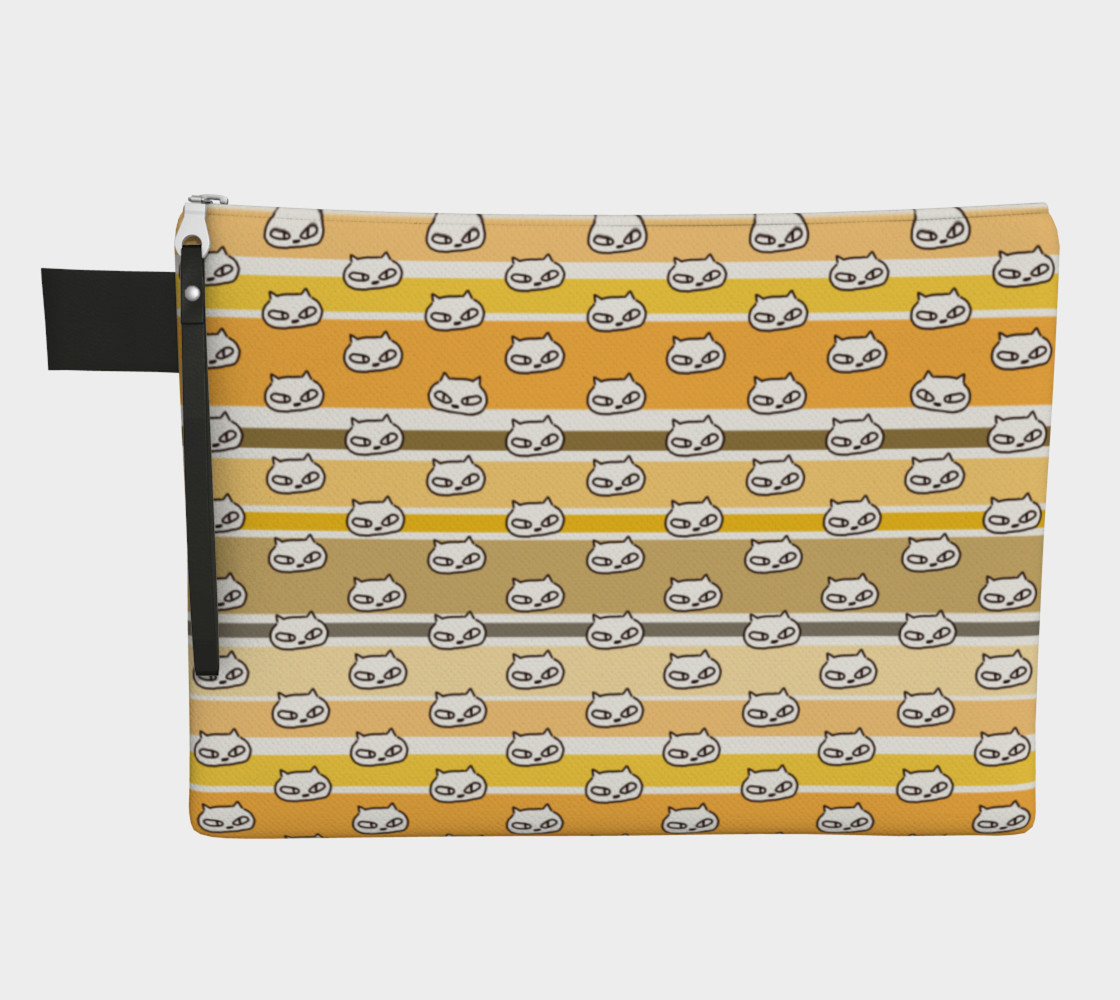 Aperçu de kitty with an attitude - Barcode Stripes Yellow #1