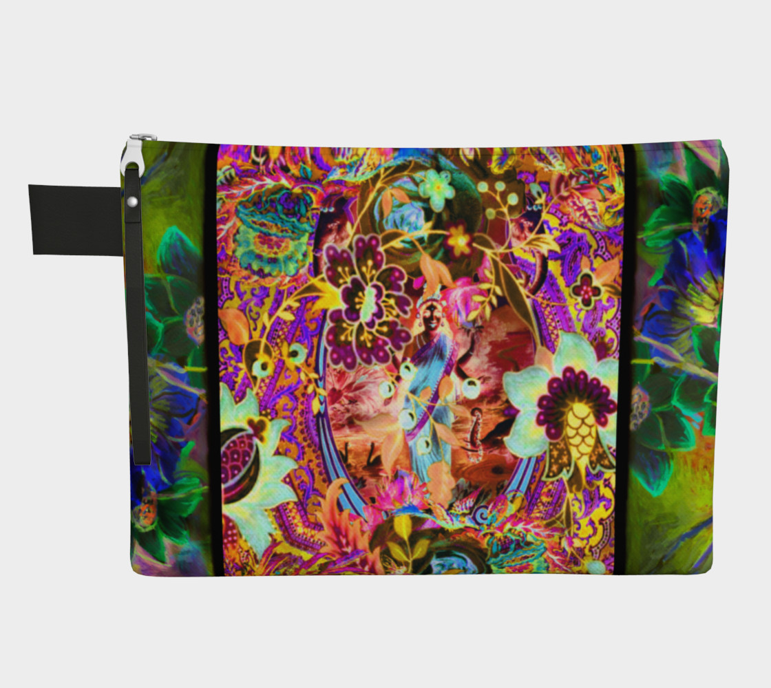 Bohemian Goddess Neon Zipper Carry-All 3D preview