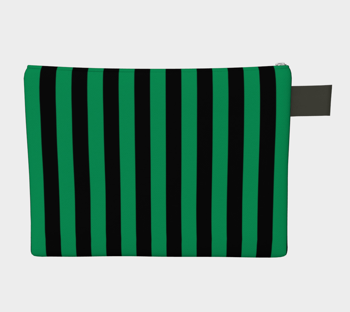 Aperçu de Black and Shamrock Green Stripes #2