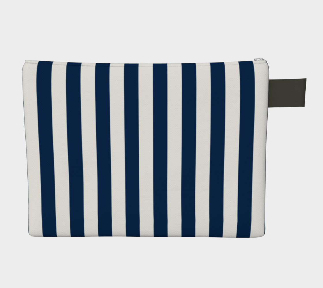 Aperçu de Navy Blue and White Stripes #2