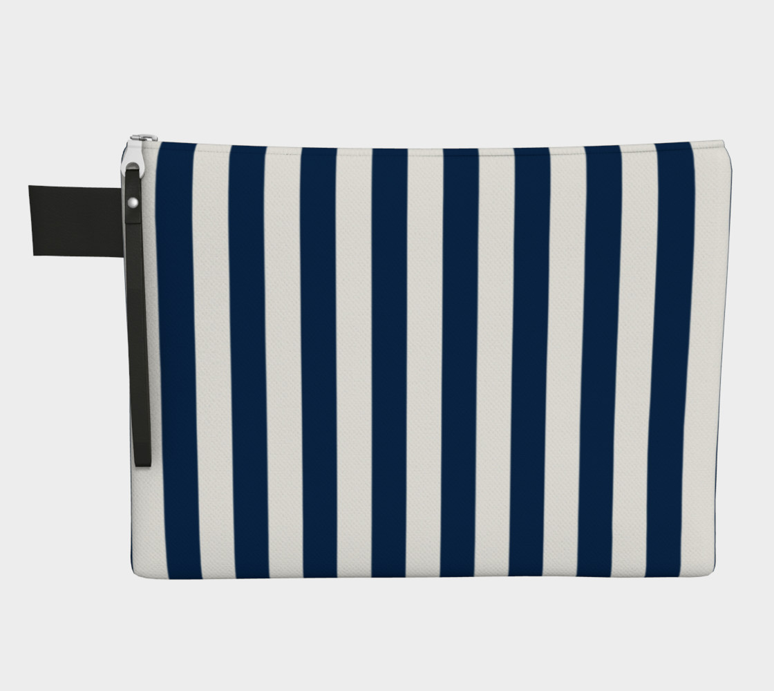 Aperçu de Navy Blue and White Stripes #1