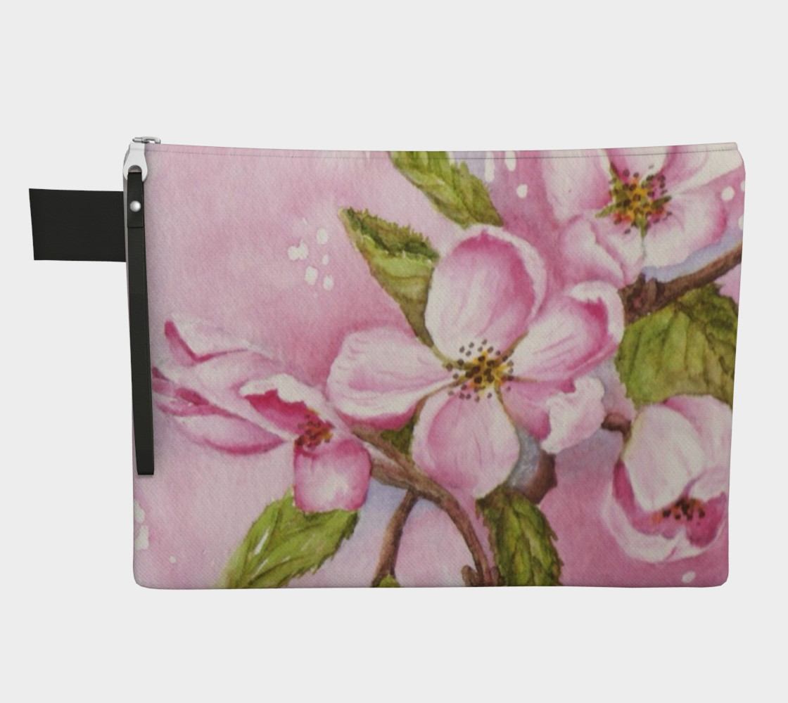 Watercolor Pink Apple Blossoms preview #1