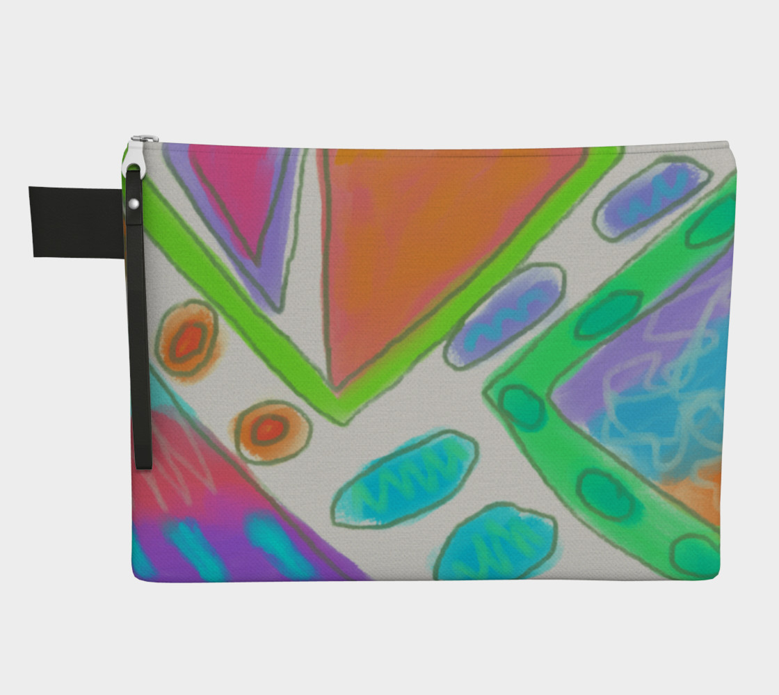 Aperçu de Original Abstract Art Clutch Bag #1