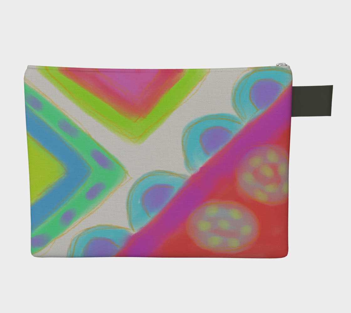 Aperçu de Colorful Abstract Art Clutch Bag #2