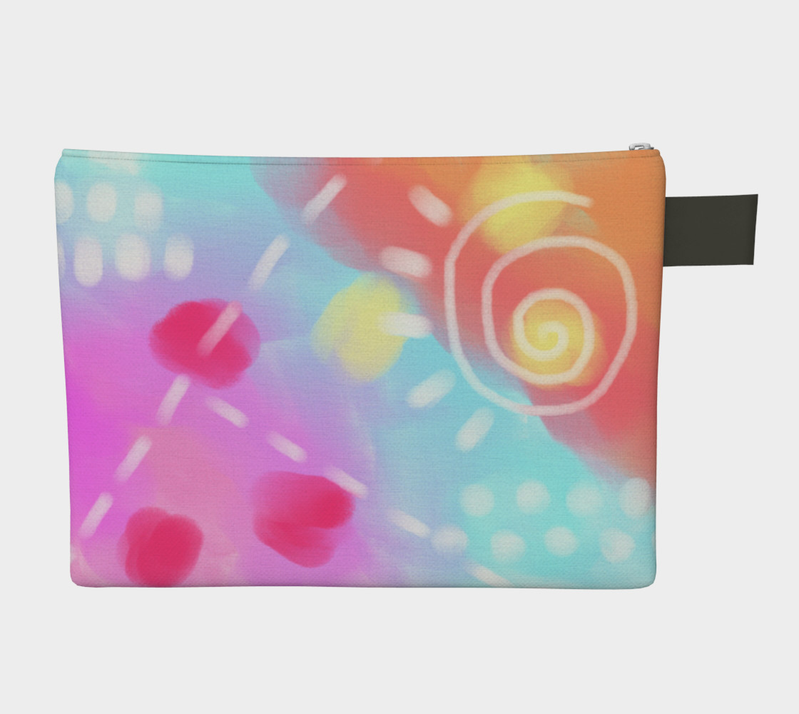 Aperçu de Colorful Abstract Art Clutch Bag #2