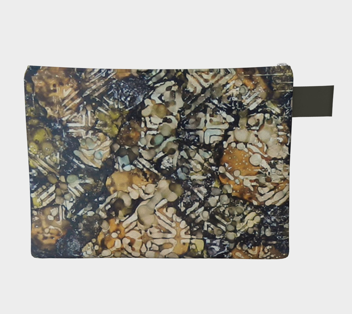 Bark Batik Ink #22 Zipper Carry All preview #2