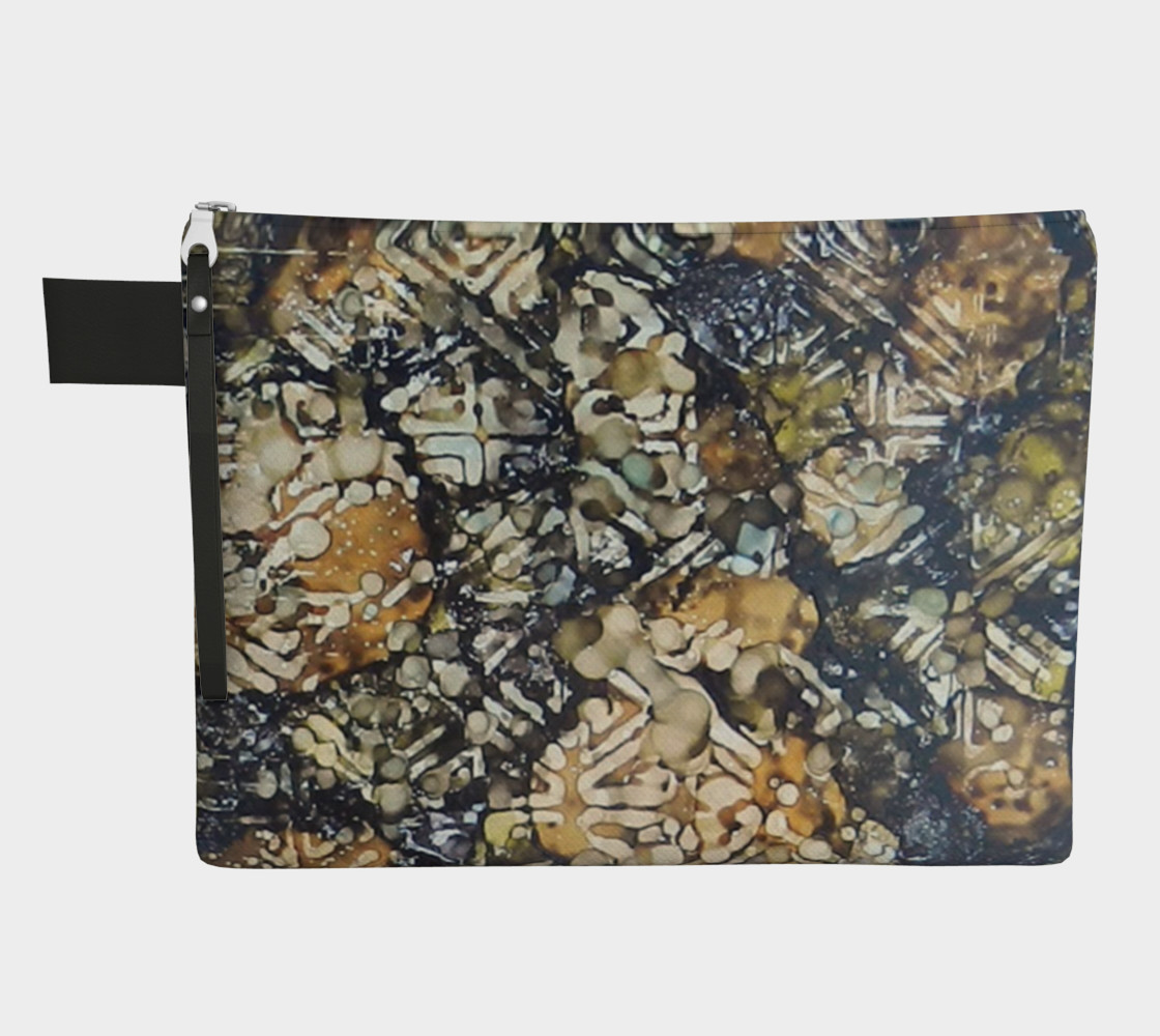 Bark Batik Ink #22 Zipper Carry All preview #1