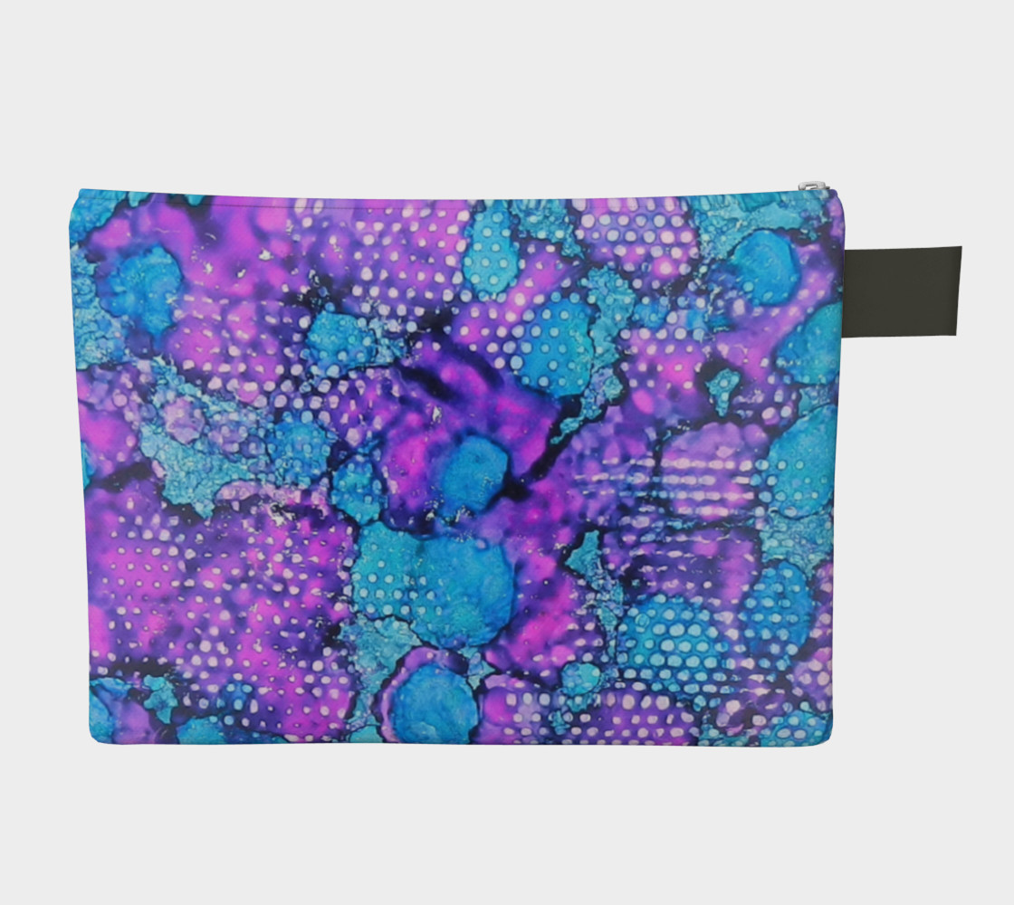 Violet Clouds Ink #24 Zipper Carry All preview #2