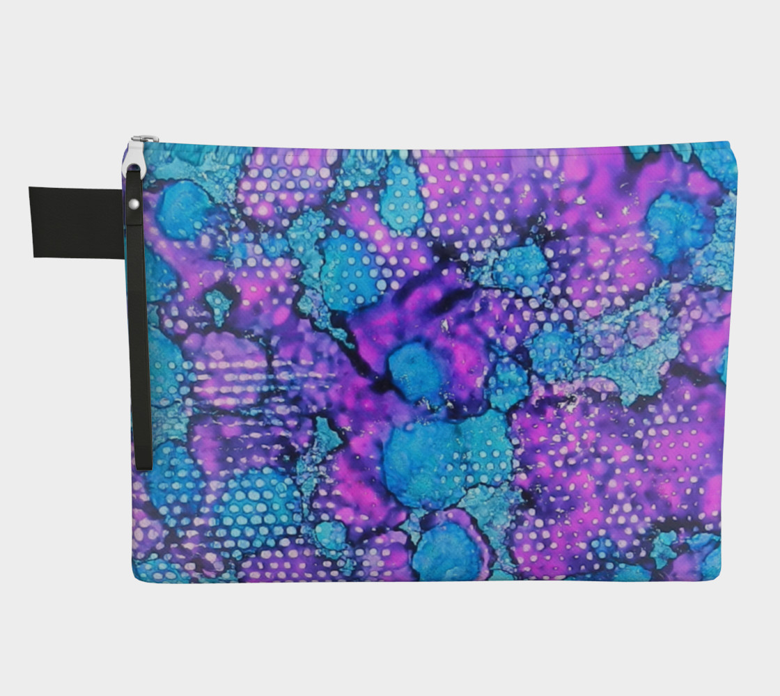 Violet Clouds Ink #24 Zipper Carry All preview #1