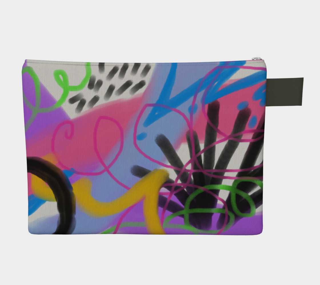 Aperçu de Funky Abstract Art Clutch Bag #2