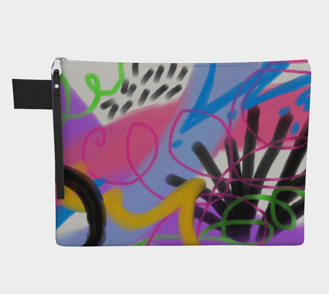 Aperçu de Funky Abstract Art Clutch Bag #1